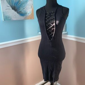 Black crisscross Dress